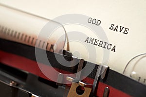 God save America phrase