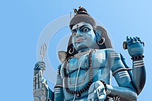 God Shiva statue at Hindu temple in Trincomalee, Sri Lanka