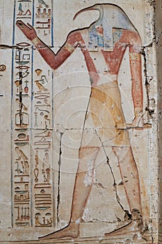 God Thoth Mural from Abydos