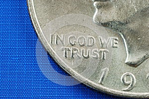 In God We Trust from the dollar coin