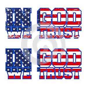 In God We Trust print design