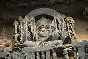 Goddess Durga. Chennakeshava Temple, Kesava or Vijayanarayana Temple. photo