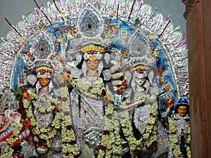 Goddess Durga During Durga Puja in Kolkata