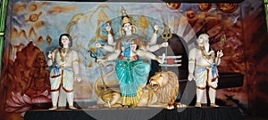 Goddess Durga during Navratri festival, durg, Chhattisgarh.