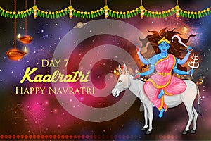 Goddess Kaalratri Devi for the seventh Navadurga of Navratri festival