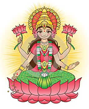 Goddess Lakshmi - brings wealth and prosperity