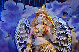 Goddess Laxmi - Hindu religion and Indian celebration of Diwali festival