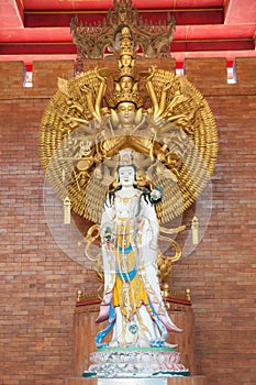 Goddess of mercy Guan yin statue photo