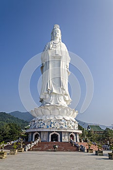 Goddess of mercy (Quang Am Bo Tat) statue at Linh Ung pagoda, Da Nang photo