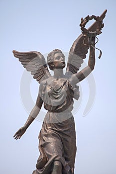 Goddess of victory Nike in Kharkov. photo