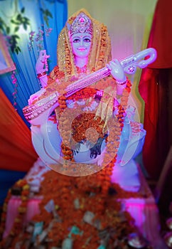 Godess sarwaswati lord of Gyan and  knowledge