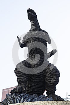 Godzilla statue in Hibiya