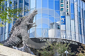 Godzilla Statue at Hibiya Godzilla Square.