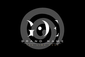 GOE abstract letter logo design