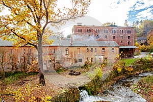 Goeltzsch Valley and the old bread factory museum buildings in