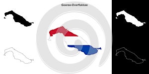 Goeree-Overflakkee outline map