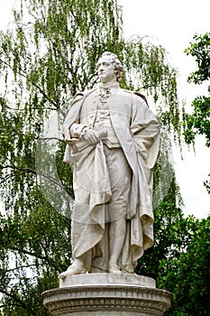 Goethe Monument statue in Berlin city in Europe central
