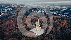 Goethe\'s Lookout Tower (Goethova vyhlÃ­dka) in Karlovy Vary, Czech Republic