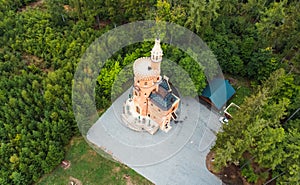 Goethe\'s Lookout Tower (Goethova vyhlÃ­dka) in Karlovy Vary, Czech Republic