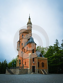 Goethe\'s Lookout Tower (Goethova vyhlÃ­dka) in Karlovy Vary, Czech Republic