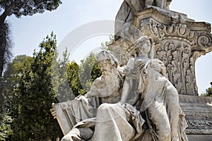 Goethe statue at Borghese garden