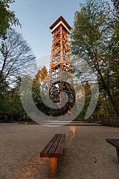Goethetower in Frankfurt Main, Germany before devastating fire