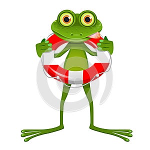 Goggle-eyed Frog with Lifebuoy