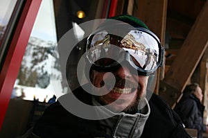 Goggle Man Smile