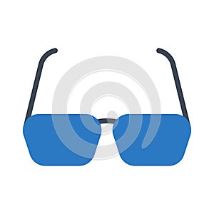 Goggles glyph colour vector icon