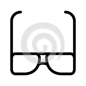 Goggles glyph flat vector icon