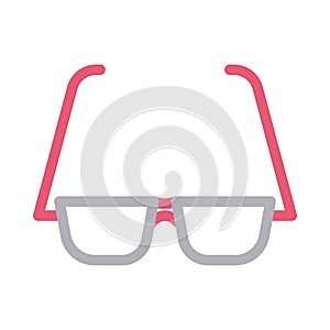 Goggles vector color line  icon