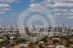 Goiania and your blue sky with clouds