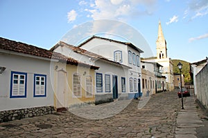 Goias Velho Cobblestone Street photo