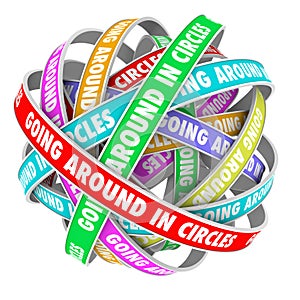 Going Around in Circles Words on Circle Ribbons