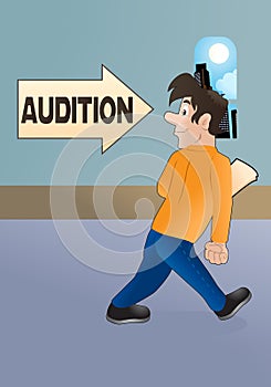 Going into audition