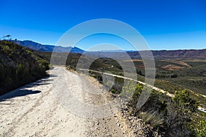 Going down the Swartberg Pass in Western Cape