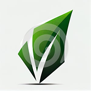 Going Green with V: A Symbol of Environmentalism or Veganism.
