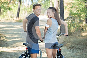 they going mountain biking