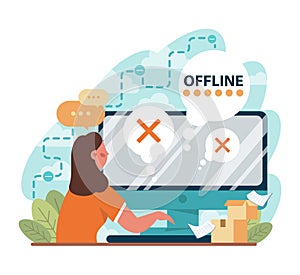 Going offline. Troubles with internet connection and disconnected device