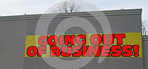 Going Out of Business Sign