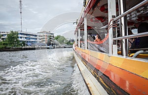 Going to Khaosan Road With Boat,Bangkok,thailand photo