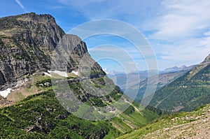 Going-to-the-sun road in Glacier National Park, Montana, USA