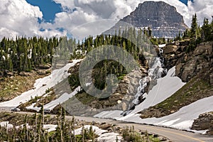 Going-to-the-Sun Road is a scenic mountain road in the Rocky Mountains of the western United States, in Glacier National Park in M