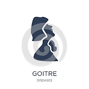 Goitre icon. Trendy flat vector Goitre icon on white background