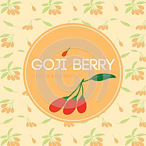 Goji berri background