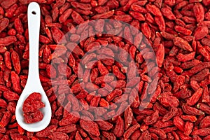 Goji Berries As Organic Red Berry Background