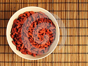 Goji Berries in a Bowl