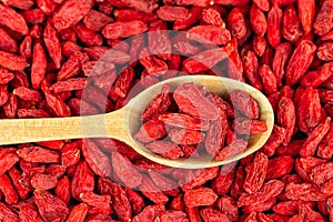 Goji berries natural organic background