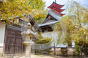 Goju-no-to pagoda of Itsukushima Shrine on Miyajima, Japan