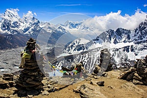 Gokio lake. Himalayas, Nepal. photo